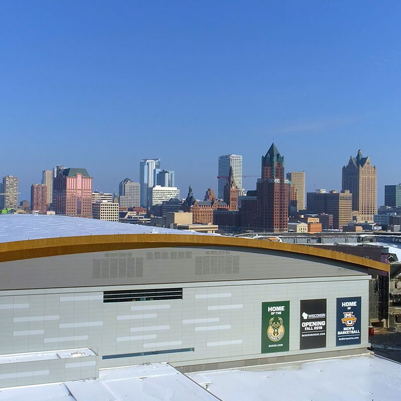 City of Milwaukee Winter Drone Footage